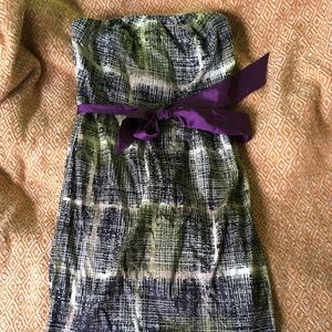 Anthropologie strapless dress